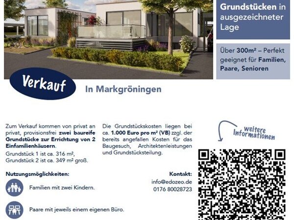Zwei baureife Grundstücke in Markgröningen 