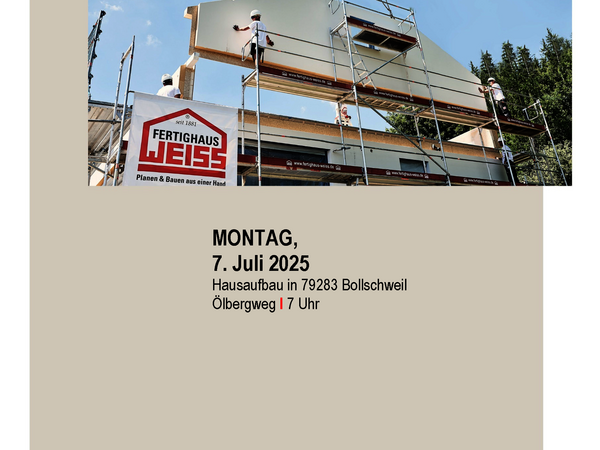 Weiss-Hausaufbau KW28